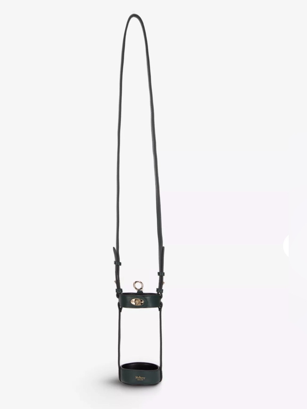Mulberry Luxury Leather Crossbody Bottle Holder Postman’s Lock water carrier